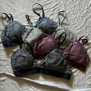 Set of Aerie Elegant Lace Bralette